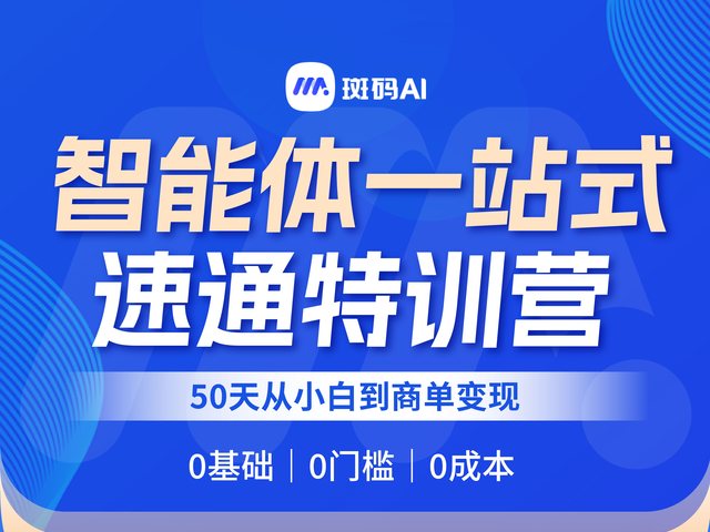 斑码一站式速通特训营海报